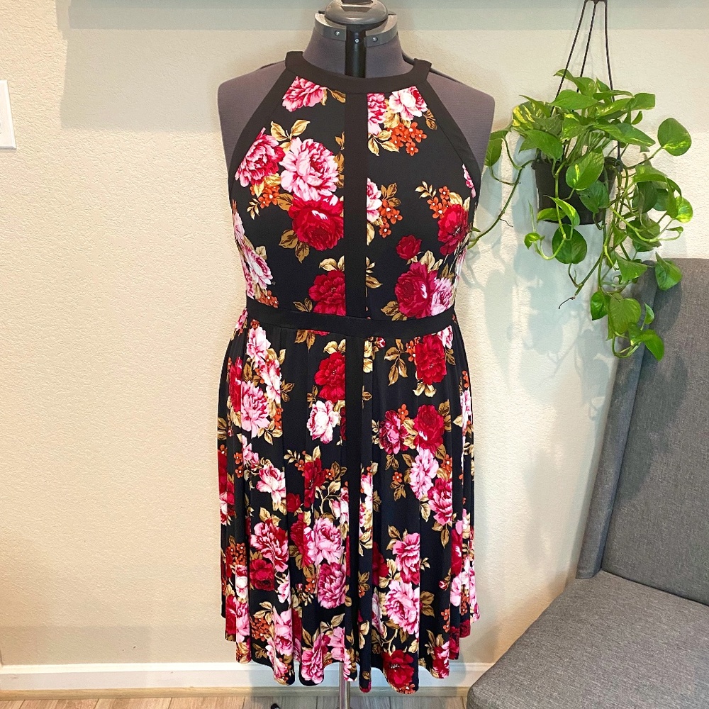 Gently Worn Torrid Midi Halter Dress Size 1